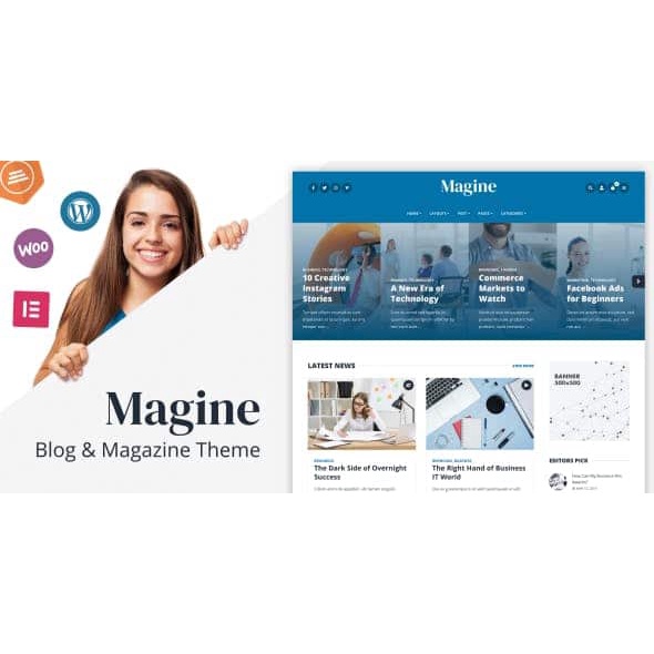 Magine Business Blog Wordpress Theme