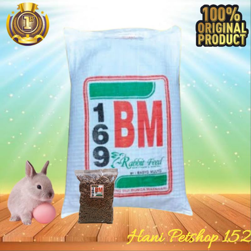 PELET / PAKAN KELINCI BM 169 REPACK 1KG MURAH
