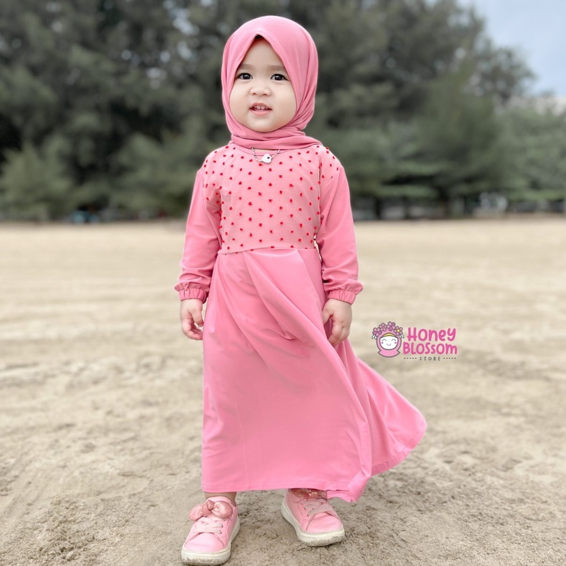 HONEYBLOSSOM gamis bayi cantik alesha / gamis bayi perempuan 6 12 bulan