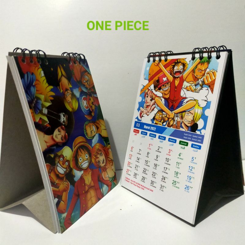 Jual Kalender anime one piece/kalender meja/kalender duduk IndonesiaShopee Indonesia