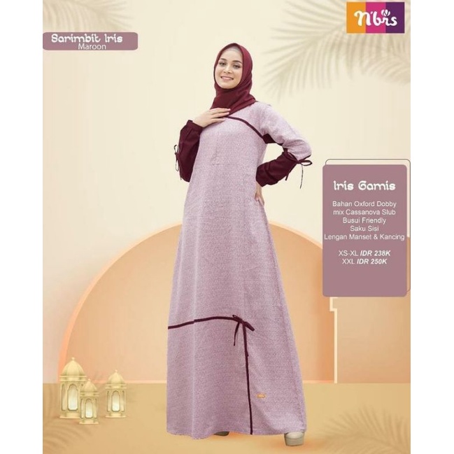 Sarimbit iris gamis nibras