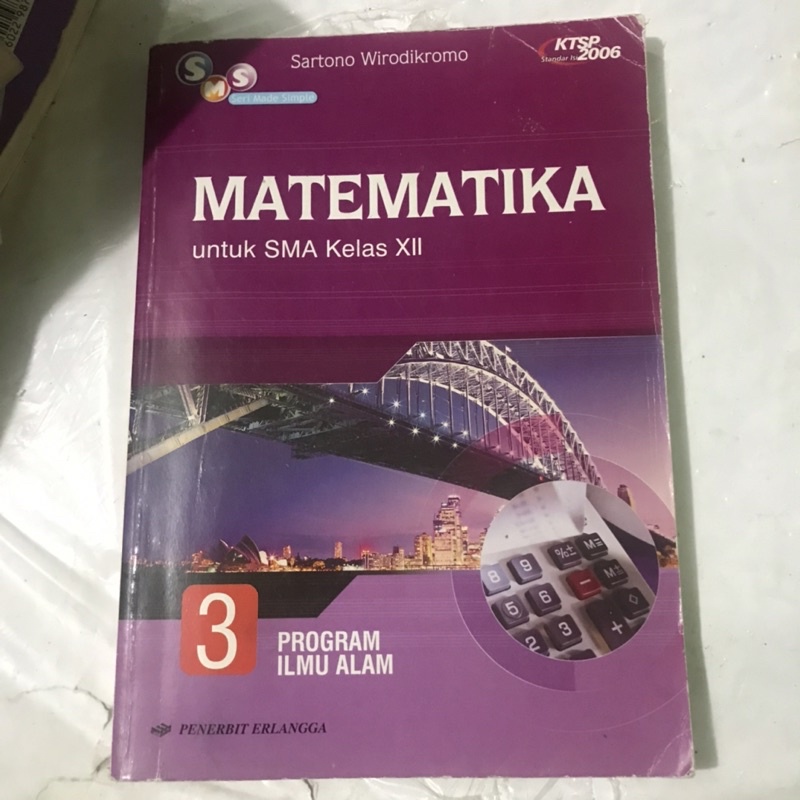 KUMPULAN BUKU PAKET KTSP 2006 PRELOVED MATEMATIKA BAHASA INDONESIA SEJARAH KIMIA KELAS XII DUABELAS