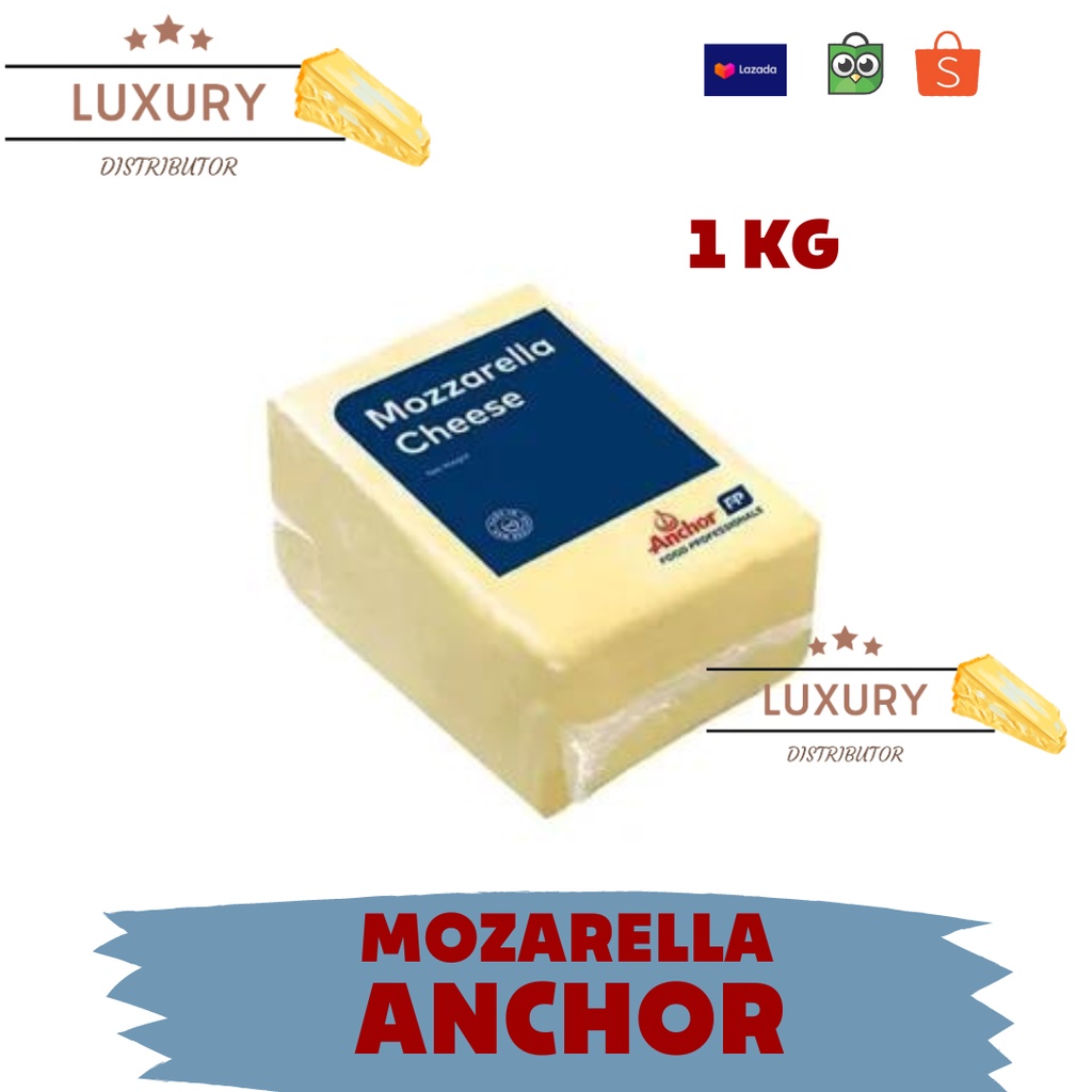 

KEJU MOZARELLA ANCHOR KEMASAN 1 KG/KEJU MOZARELLA ORIGINAL ANCHOR/KEJU MOZARELLA MURAH/MOZARELLA ORIGINAL/GRATIS ONGKIR MOZARELLA ANCHOR