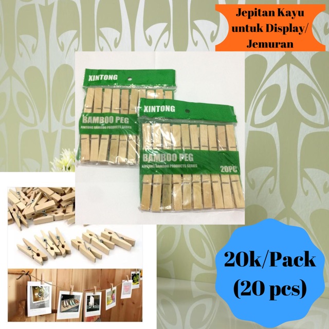 Best Seller Jepitan Kayu Untuk Display Atau Gantungan 7L3Dontmrzkag