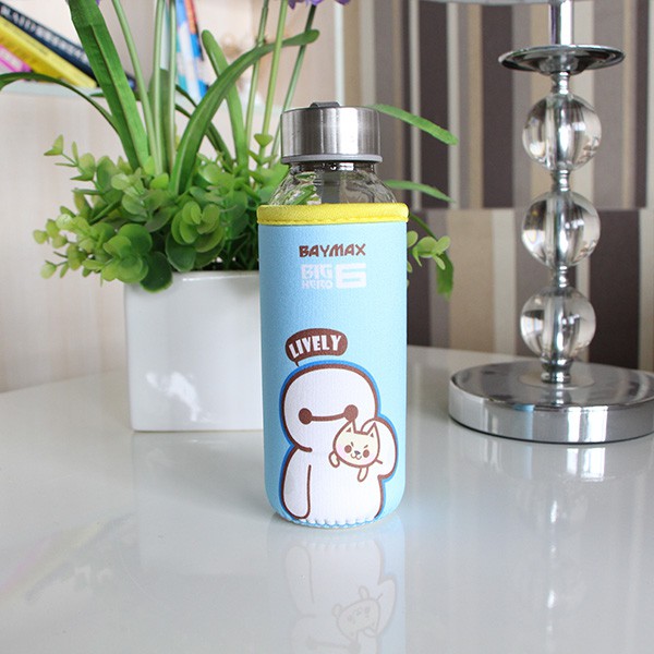 Botol Kaca Motif Karakter 300ml