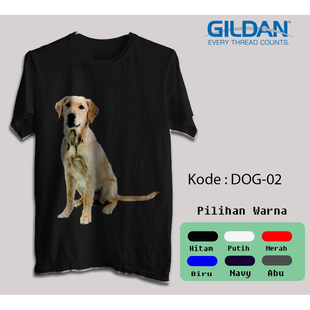 Kaos Gildan Softstyle - Animal, Pet , Dog / Anjing Golden Retriever