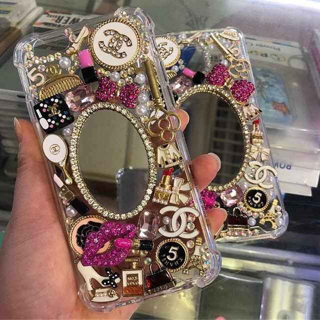 Case iphone 14 Mirror Set Case Handmade bling case All type Hp made by order Case Samsung A52