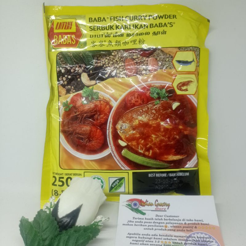 

BABAS FISH CURRY POWDER 250 GR