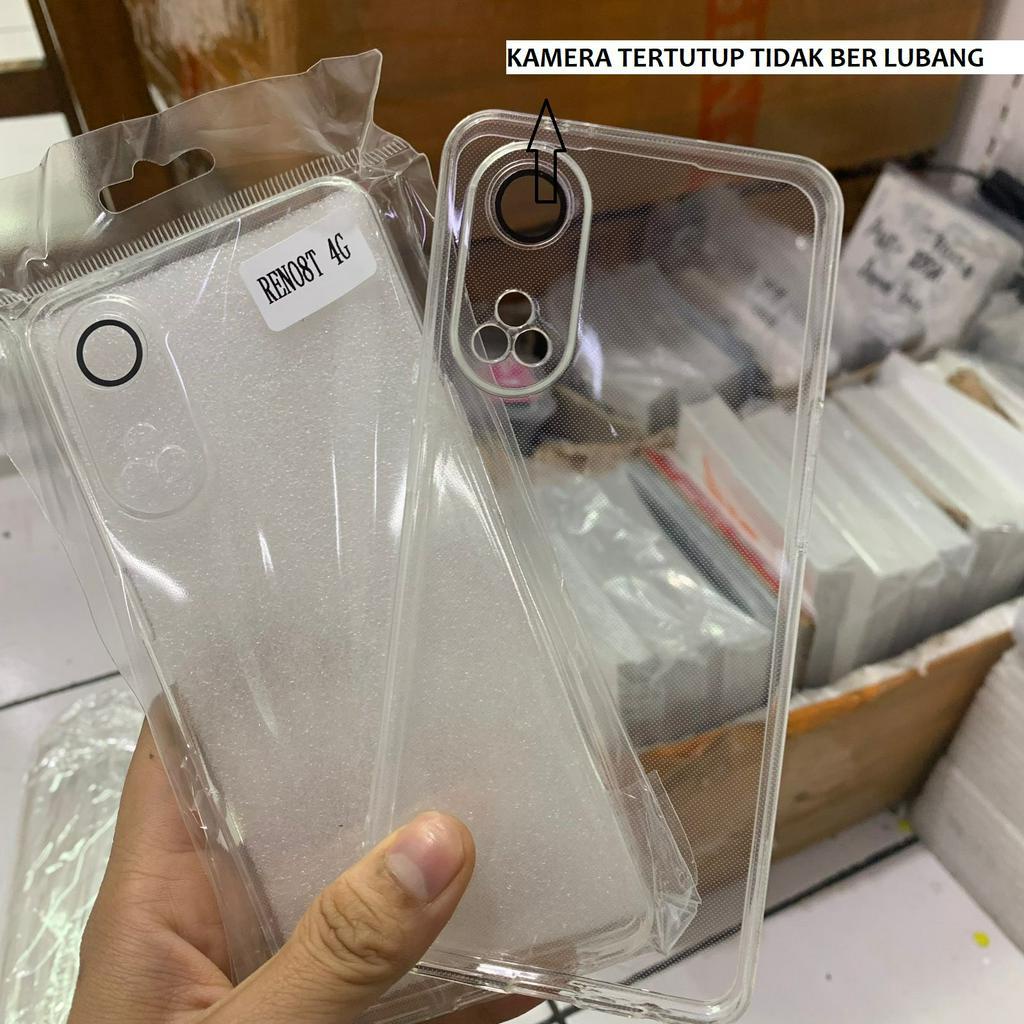 OPPO RENO 8T 4G RENO 8T 5G RENO 8 4G RENO 8 5G Case jelly silikon bening softcase clear lens cover soft clear transparan