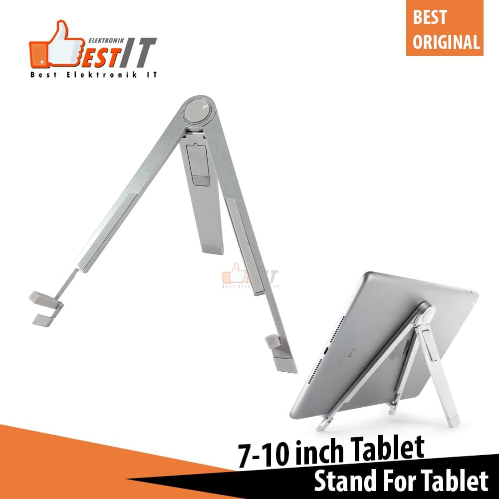 Stand iPad Tab/ Tablet Holder Tripod 7-10inch Universal Stand for iPad, Tablet (Metal) Desk Mount