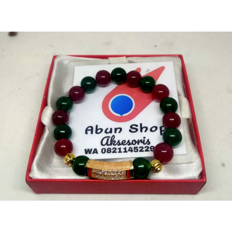 Gelang Batu Giok Pipa