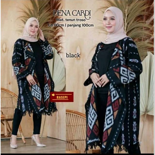 Tunik / atasan batik wanita kerja tenun endek premium