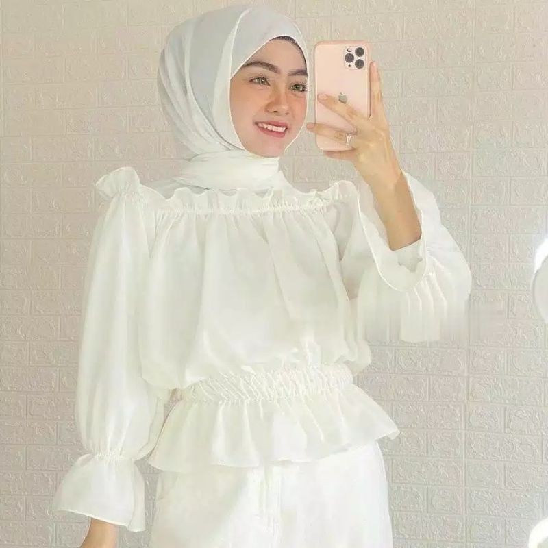 BLOUSE CINO CROPTY | CROP TOP | ATASAN WANITA | SELEBGRAM HITS