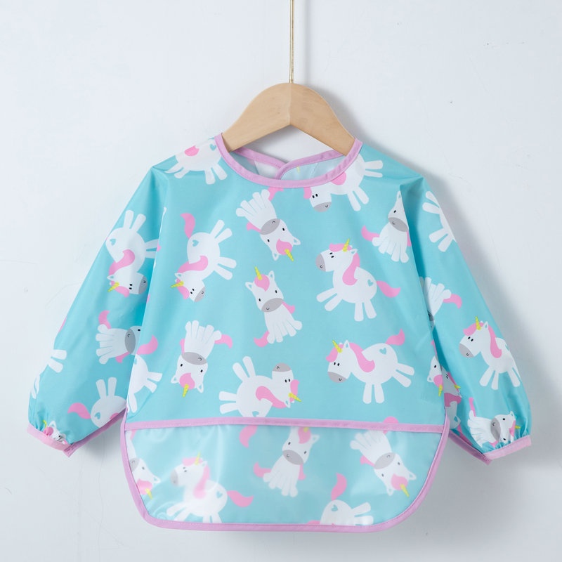 BIANCA - Bibs Anak Lengan Panjang DINO UNICORN SERIES SIZE 0-2 TAHUN