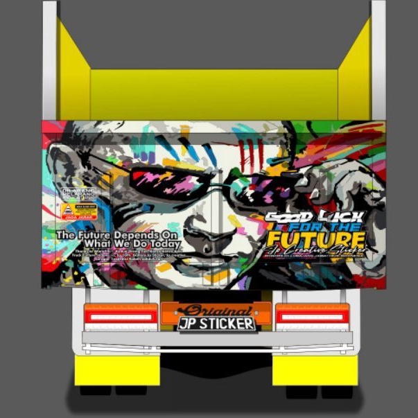 STICKER truck BAK BELAKANG KONSEP NEW WAHYU ABADI
