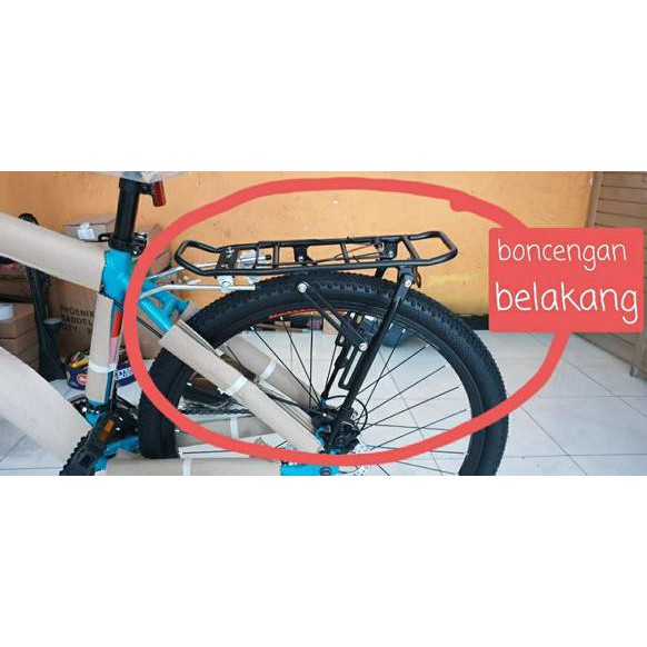 Boncengan Rack Pannier Bagasi Touring Alloy Belakang Sepeda Bisa Mtb Ctb Seli Lipat