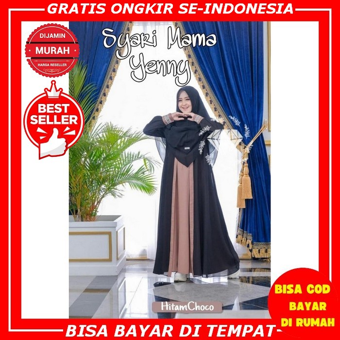 87H ➼ Gamis Couple Brokat Mutiara Zulaikha Ayah Ibu Keluarga| Maxi Dress Perempuan Kemeja Panjang Pr