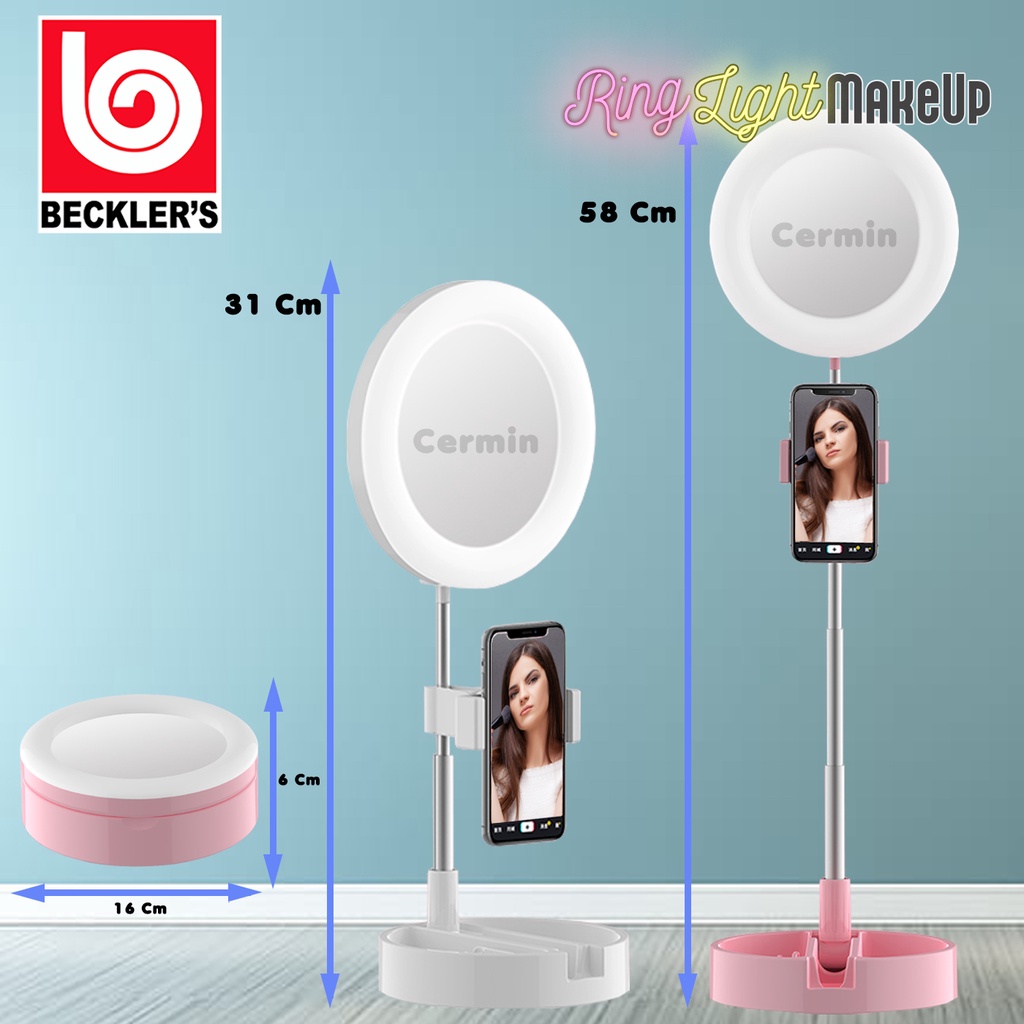 Ring Light Make Up/ Ring Light Live Stand Holder HP / Selfie Ring Light LED