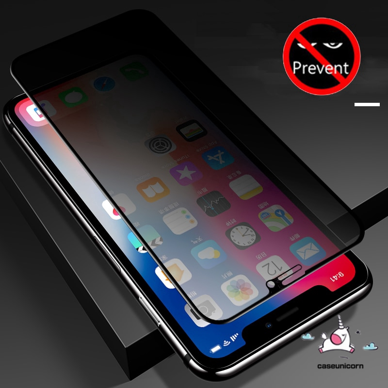 IPHONE Full Privasi Tempered Glass Untuk Iphone11 6s 6 7 8 14 Plus XR X XS Max 14 11 12 13 Pro Anti Spy Pelindung Layar High Definition