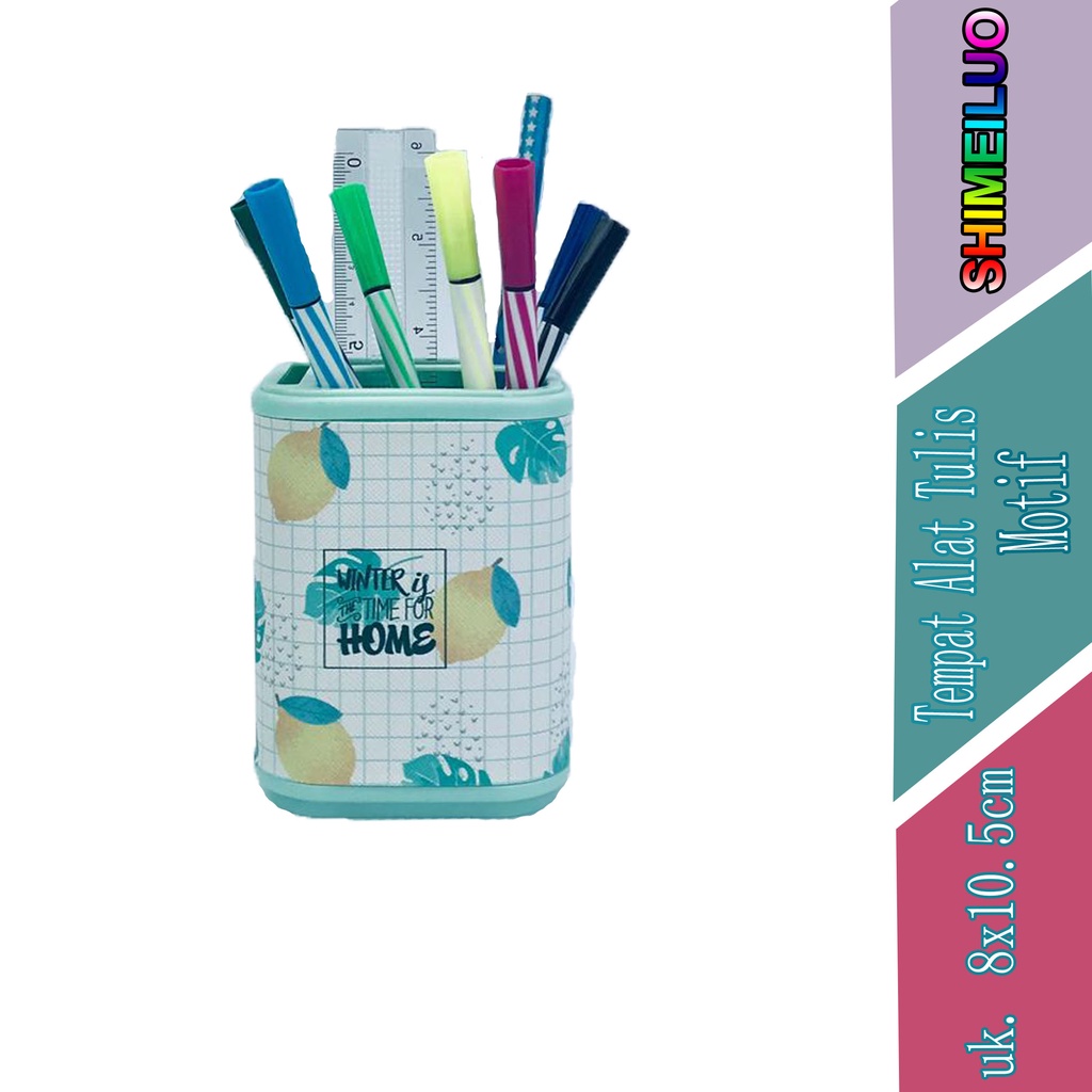 

Tempat Alat Tulis - Shimeiluo - Kotak Alat Tuli s - Motif Lemon - Kotak Alat Tulis