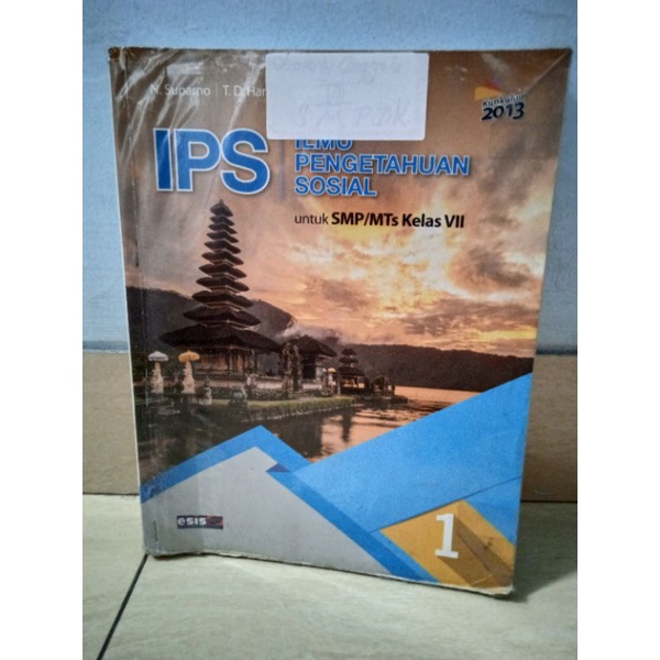 ERLANGGA BUKU IPS /IPA PRELOVED SMP/MTs kls 7