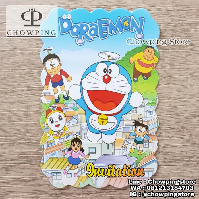 doraemon birthday invitation