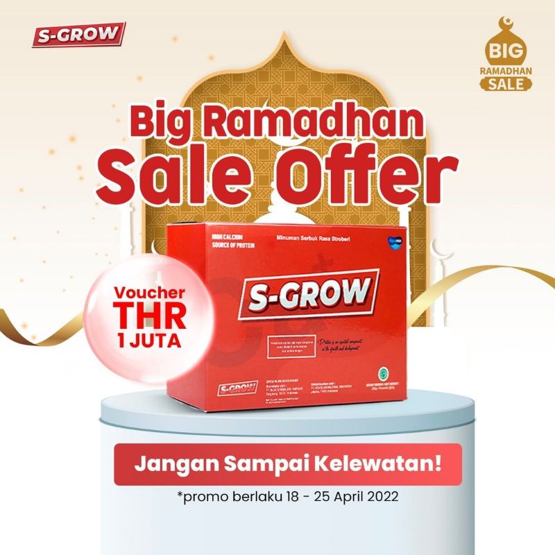 

SGROW - Suplemen / Susu Peninggi Badan Terbaik 100% Original