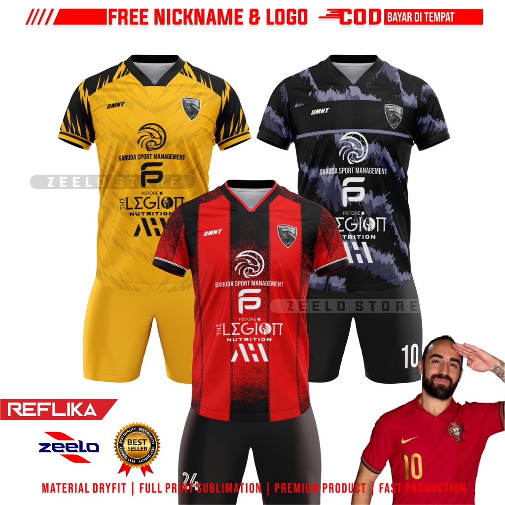 Jersey Futsal Pendekar United Bahan Premium (Reflika)