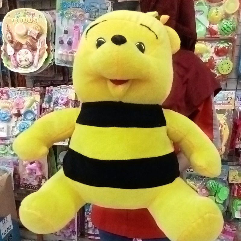 Boneka Lebah Kuning Hitam Sayap Duduk Lucu Bagus Empuk Lembut