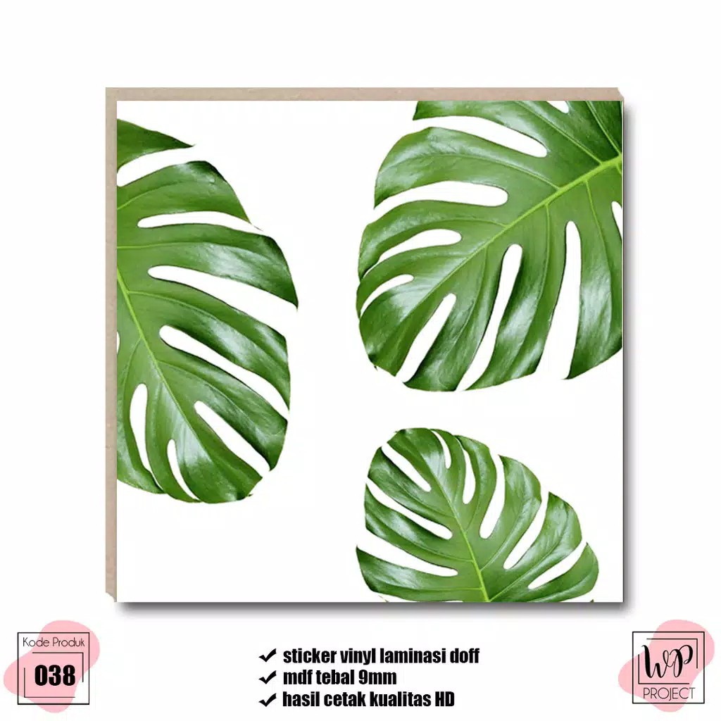Wp Project Hiasan Dinding Walldecor Pajangan Dinding Shabby Chic Tropical Monstera