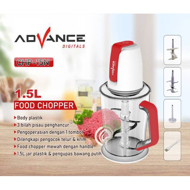 Food Chopper Advance CHP-15N Processor Blender Multifungsi Serbaguna CHP15N Daging