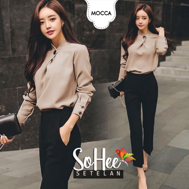 SET CELANA FASHION SOHEE, MOSCREPE, SETELAN