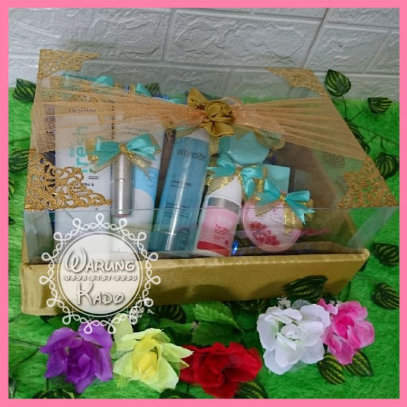 ❤PAKET KOSMETIK WARDAH ORIGINAL HANTARAN SESERAHAN KADO PARCEL PERNIKAHAN LAMARAN