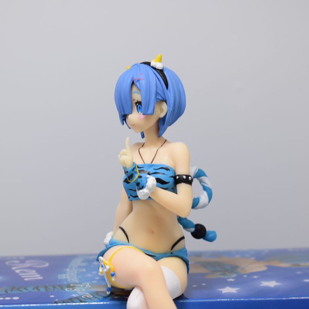 MXBEAUTY Japanese Anime Re Life In A Different World From Zero Girl Action Figure Ram Anime Figure Rem Action Figure Collection Model Rem Toys Gifts 16cm Model Toys Gift Doll Anime Figure Noodle Stopper Figure/Multicolor