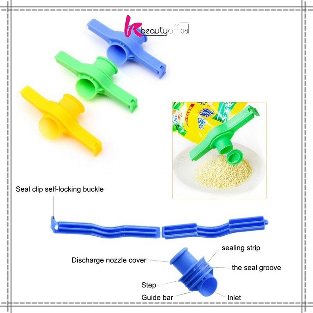 KB-C175 Klip Segel Plastik Penutup Makanan Clip Penjepit Kemasan Snack Makanan Food Sealer Murah