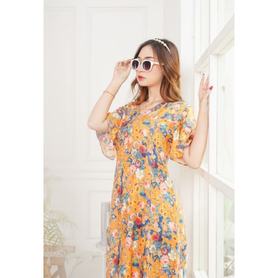 Daster Motif Cantik Rayon Adem Kuda Mas Couture Gilda