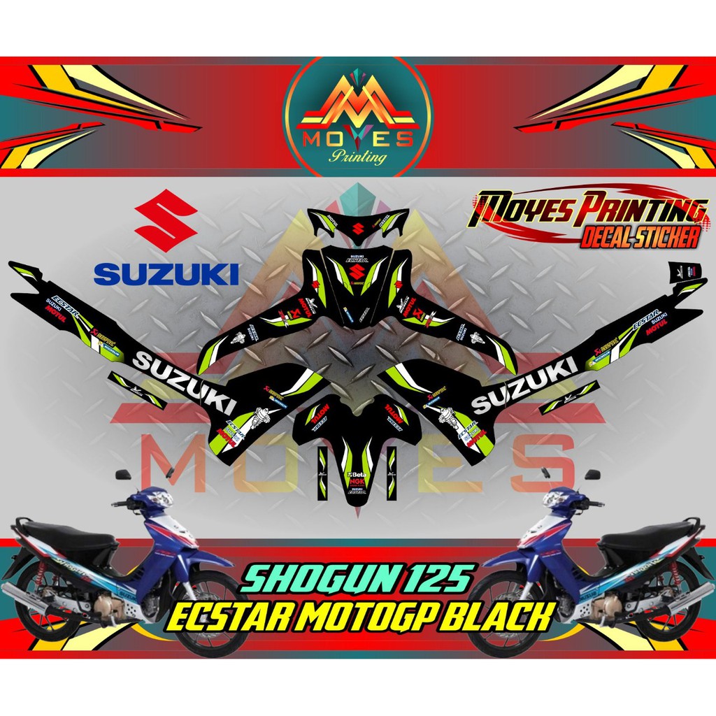 sticker decal shogon stiker shogun decal stiker suzuki shogun stiker decal motor suzuki shogun stike
