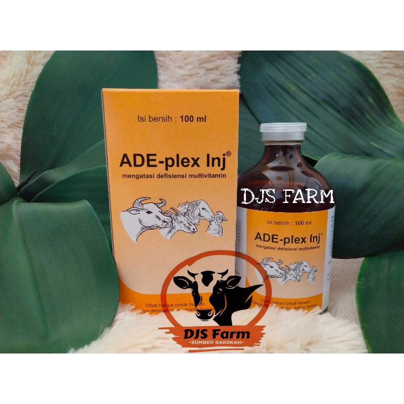 ADE plex inj 100ml medion vitamin ADE dan B komplek vitamin penggemuk ternak sapi kambing kuda ayam 