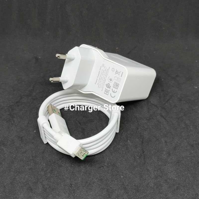 Charger Oppo ORIGINAL 30W 6A Fast Charging SUPER VOOC Kabel Micro USB DART CHARGER 30 WAT