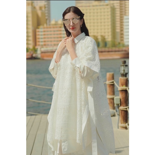 Hannah Lace Outer White Benang Jarum