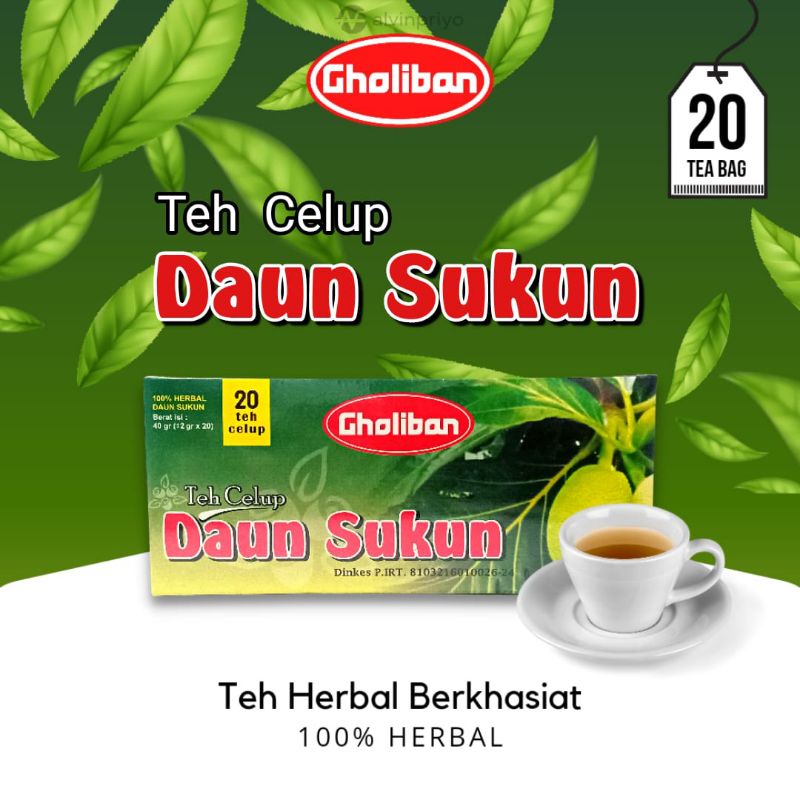 

Teh Celup Daun Sukun isi 20 kantong Pembersih Ginjal Gholiban