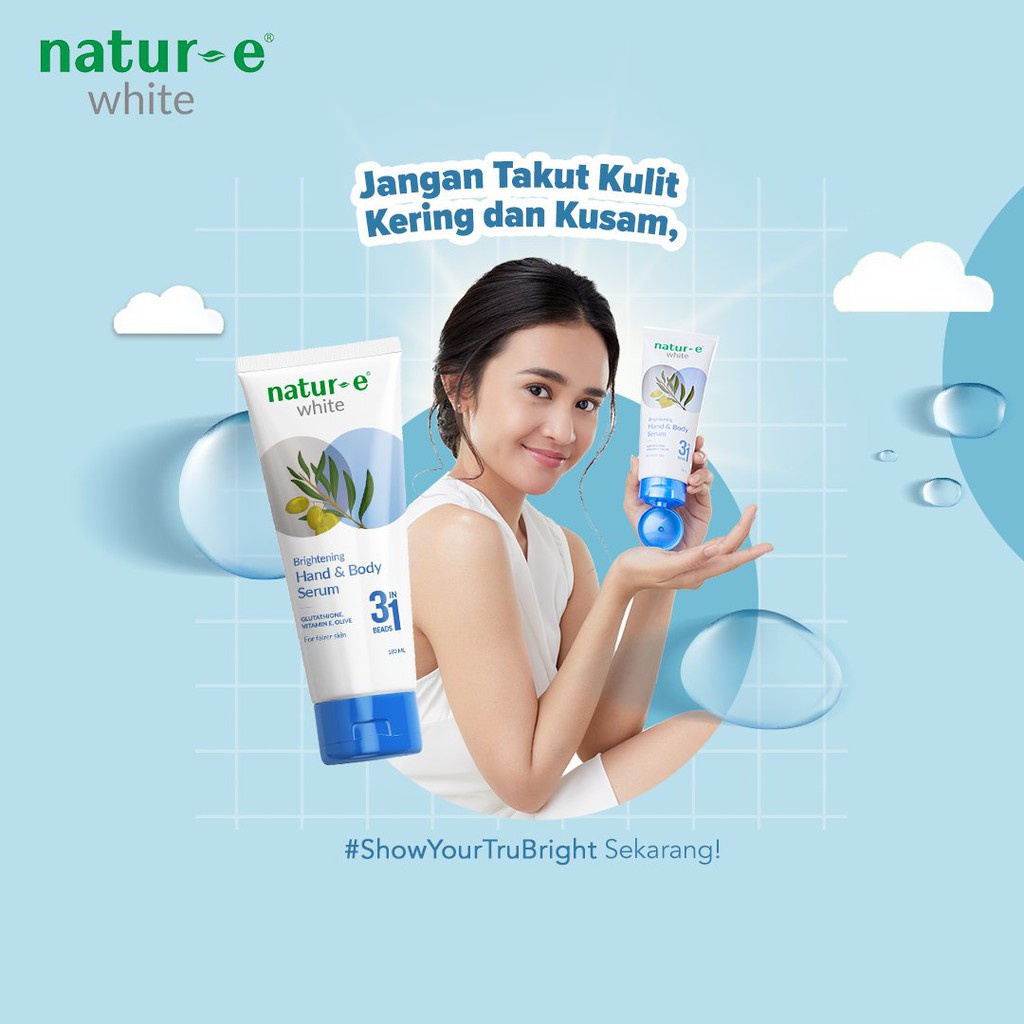 ❤ MEMEY ❤ NATUR-E White Brightening Hand &amp; Body Serum 180ml | Natur E