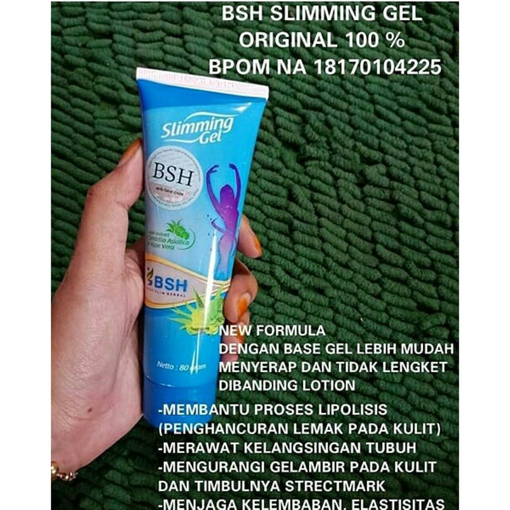 PEMBAKAR LEMAK - BSH SLIMMING GEL Pelangsing Susut Lemak Obat Pelangsing Badan Pengecil Perut Buncit