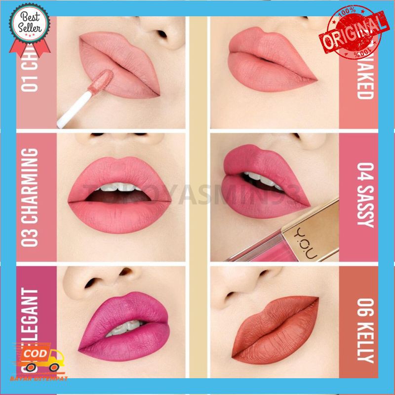 Lip Cream Y.O.U Rouge Velvet Matte Lip Cream YOU 4.5 g Murah