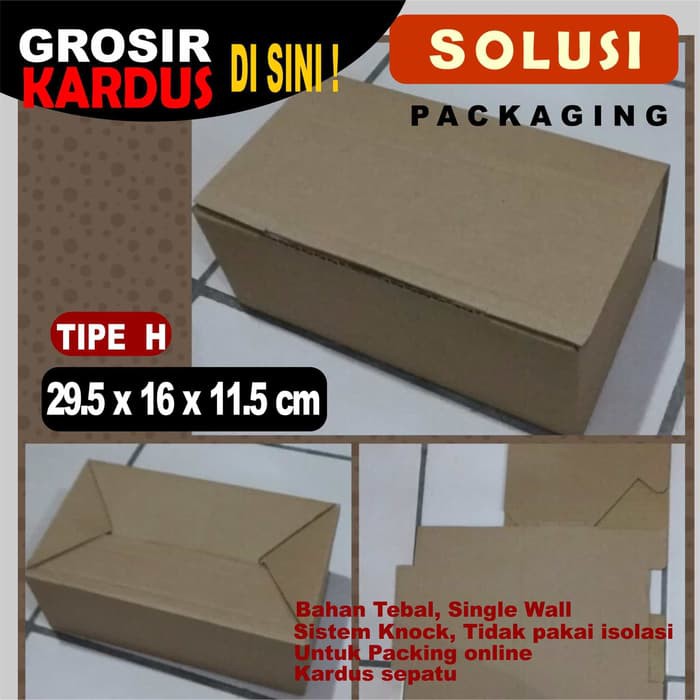 

KEMASAN KARDUS KECIL / KARDUS PACKING / BOX / DUS 29,5 X 16 x 11 Cm