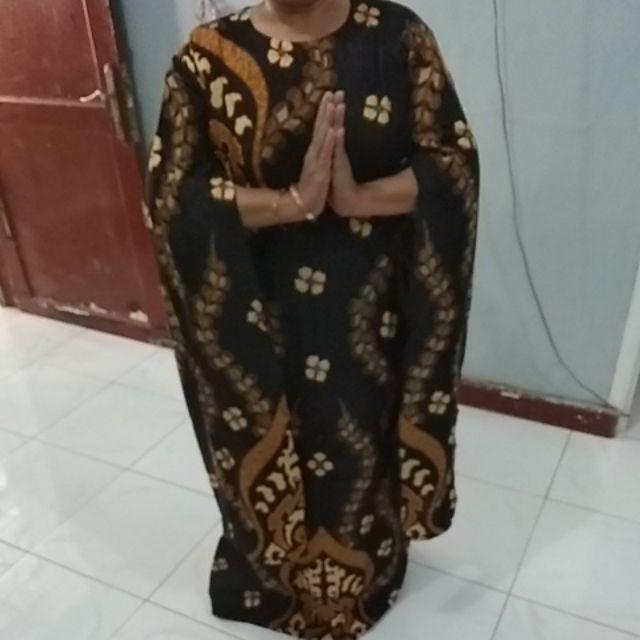 Baju Batik Couple Modern Monalisa Genes Gamis Lowo Pari Ngadek Rantai M, L, Xl, Asli Pekalongan