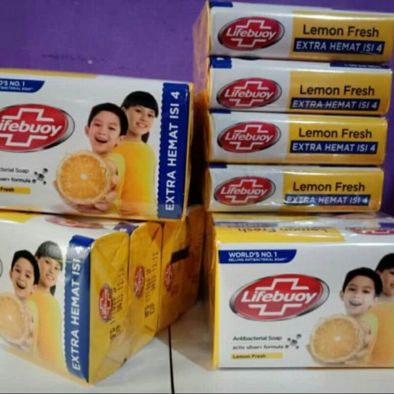 Sabun Lifebuoy isi 4 / Sabun Lifeboy isi 4 x 60 gram