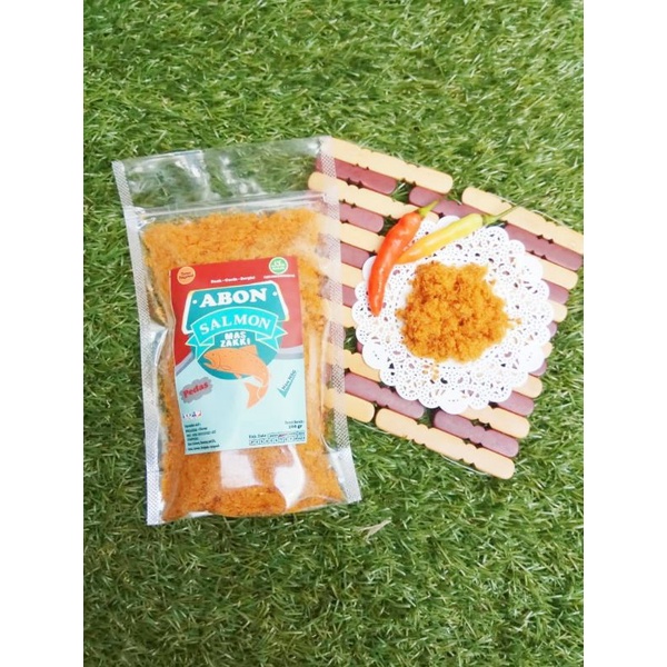 

Abon Salmon mas Zakki rasa pedas 100gr