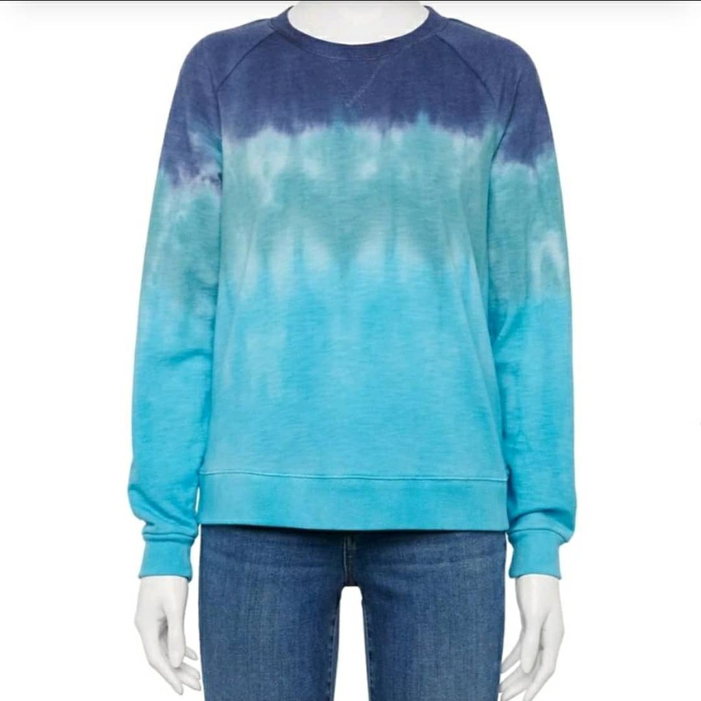 Sonoma blue tie dye sweater