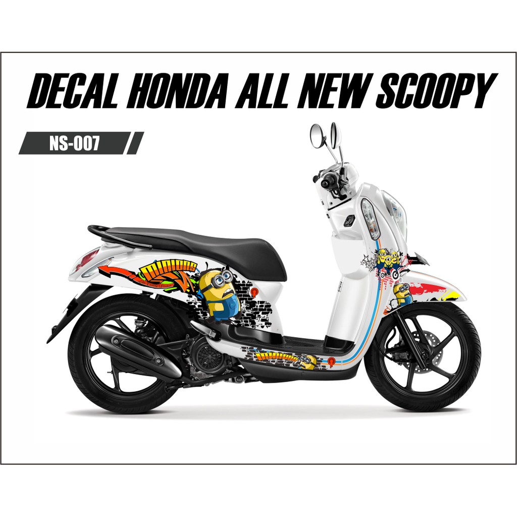 Sticker Decal Honda Scoopy New Full Body Minions Walls Shopee